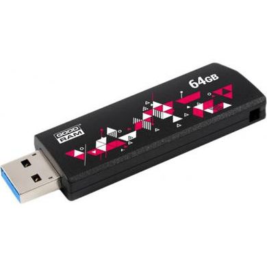 USB флеш накопичувач GOODRAM 64GB UCL3 Click Black USB 3.0 (UCL3-0640K0R11)