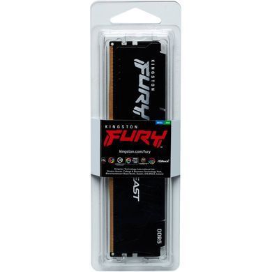 Модуль пам'яті для комп'ютера DDR5 32GB 5200 MHz Beast EXPO Black Kingston Fury (ex.HyperX) (KF552C40BB2-32)