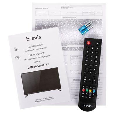 Телевізор Bravis LED-39G5000 + T2