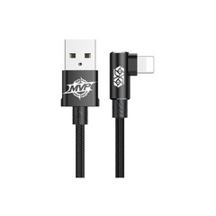 Дата кабель USB 2.0 AM to Lightning 1.0m MVP Elbow Type 2.4A Black Baseus (CALMVP-01)