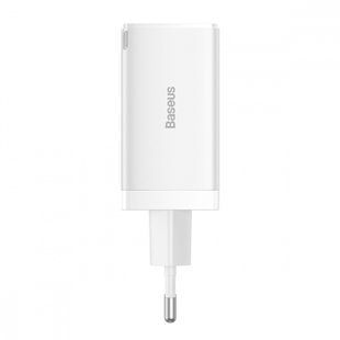 Зарядний пристрій Baseus GaN5 Pro PD QC 65W 3.25A White with Type-C/Type-C (CCGP120202)