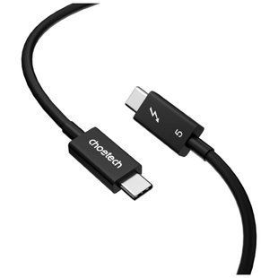 Дата кабель USB-C to USB-C 1.0m Thunderbolt 5 Intel certified Choetech (A3011)