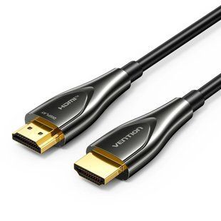 Кабель мультимедійний HDMI M to HDMI M 100.0m 4K fiber optic black Vention (ALSBAD)