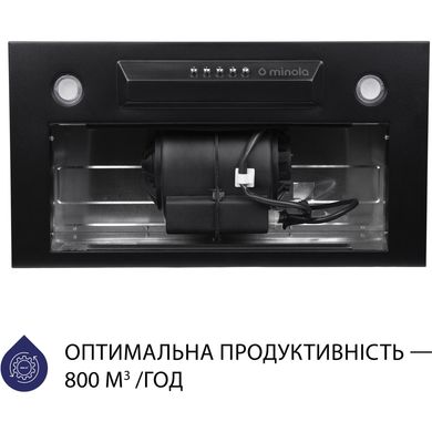 Витяжка кухонна Minola HBI 53240 BL 800 LED