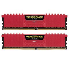 Модуль пам'яті для комп'ютера DDR4 32GB (2x16GB) 2666 MHz Vengeance LPX Red Corsair (CMK32GX4M2A2666C16R)