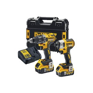 Набір електроіструментів DeWALT 2 од. 18 В XR Li-lon, вага 6.61 кг, кейс TSTAK, 2 АКБ та ЗП (DCK268P2T)