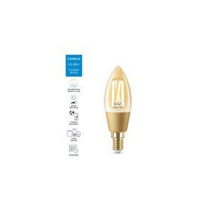 Розумна лампочка WiZ E14 4.9W (25W 370Lm) C35 2000-5000K філаментна Wi-Fi (929003017701)