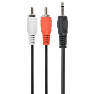 Кабель мультимедійний Jack 3.5mm папа/2RCA папа Cablexpert (CCA-458-5M)