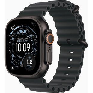Смарт-годинник Apple Watch Ultra 3&nbsp;GPS + Cellular&nbsp;49mm&nbsp;Black Titanium Case with Black Ocean Band (MF0J4QP/A)