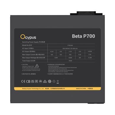 Блок живлення OCYPUS 700W BETA P700 (BETA-P700-N1HDBK024X-EU)