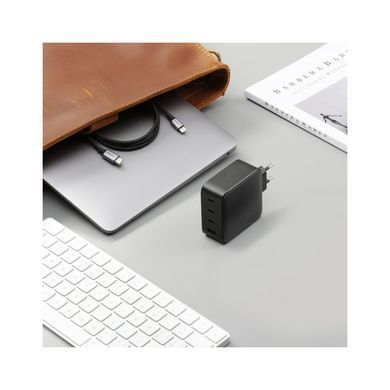 Зарядний пристрій Ugreen 4xUSB 100W (3xUSB-C+USB-A) Gan Tech Fast GAN Charger black CD226 (40747)
