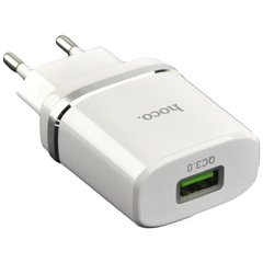 Зарядний пристрій HOCO C12Q Smart QC3.0 charger White (6931474716262)