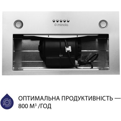 Витяжка кухонна Minola HBI 5327 I 800 LED