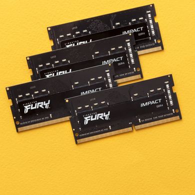 Модуль пам'яті для ноутбука SoDIMM DDR4 32GB (2x16GB) 3200 MHz Fury Impact HyperX (Kingston Fury) (KF432S20IB1K2/32)