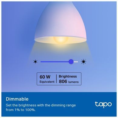 Розумна лампочка TP-Link Tapo L530E (2-Pack) N300 (TAPO-L530E-2-PACK)