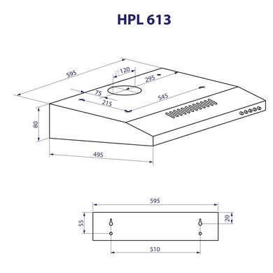 Витяжка кухонна Minola HPL 613 BL