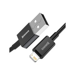 Дата кабель USB 2.0 AM to Lightning 1.0m 2.4A Superior Series Black Baseus (CALYS-A01)