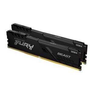 Модуль пам'яті для комп'ютера DDR4 32GB (2x16GB) 3200 MHz Fury Beast Black HyperX (KF432C16BB1K2/32)