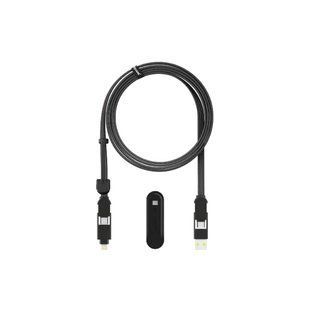 Дата кабель 6in1 inCharge XL 2.0m black Rolling Square (XLM01R)