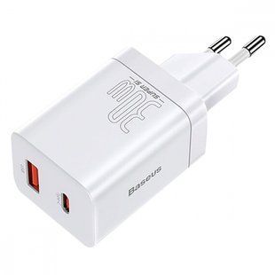 Зарядний пристрій Baseus Super Si Pro 30W White (CCSUPP-E02)