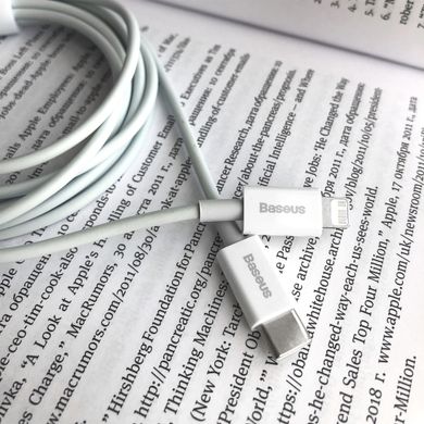 Дата кабель USB-C to Lightning 1.0m 20W Superior Series White Baseus (CATLYS-A02)