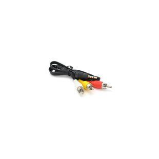 Кабель мультимедійний 3.5mm M to 3xRCA M 0.5m black Voltronic (YT-3.5(M)/3хRCA(M)-0.5m)