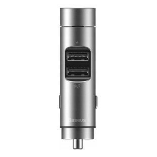 FM модулятор Baseus Energy Column Car Wireless MP3 Charger Silver (CCNLZ-C0S)