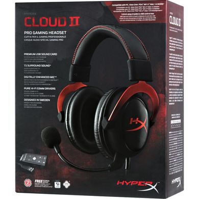 Навушники HyperX Cloud II Gaming Red (KHX-HSCP-RD)