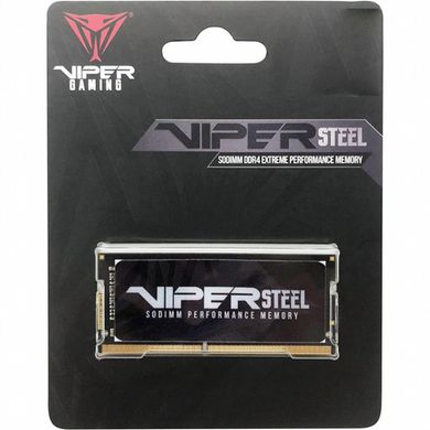 Модуль пам'яті для ноутбука SoDIMM DDR4 16GB 3000 MHz Viper Steel Patriot (PVS416G300C8S)