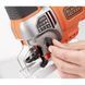 Електролобзик Black&Decker 50 Вт, 1000 - 3100 хід/хв, 2.2 кг, кейс (BES610K)