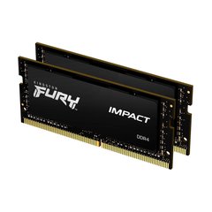 Модуль пам'яті для ноутбука SoDIMM DDR4 32GB (2x16GB) 2933 MHz Impact Black Kingston Fury (ex.HyperX) (KF429S17IBK2/32)