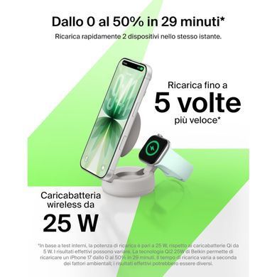 Зарядний пристрій Belkin UltraCharge Pro 2-in-1 Convertible Mag (WIZ043KQSD)