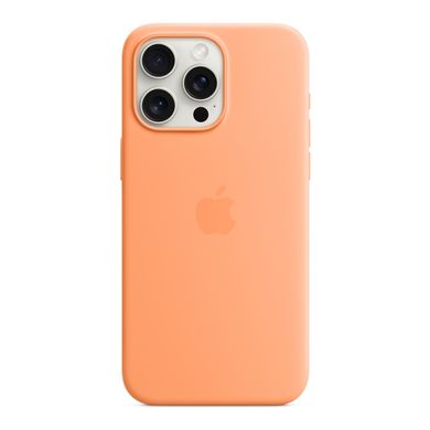 Чохол до мобільного телефона Apple iPhone 15 Pro Max Silicone Case with MagSafe Orange Sorbet (MT1W3ZM/A)
