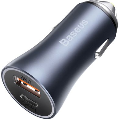 Зарядний пристрій Baseus Golden Contactor Pro USB-A/Type-C Blue (CCJD-0G)