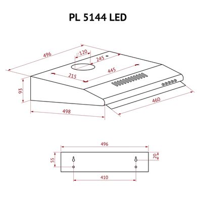 Витяжка кухонна Perfelli PL 5144 IV LED