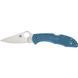 Ніж Spyderco Delica 4 Flat Ground, blue (C11FPBL)