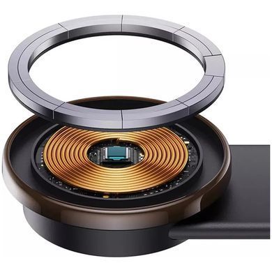 Універсальний автотримач Baseus C02 Pro Series Magnetic Wireless Charging Car Mount Cluster Black (C40156000111-00)