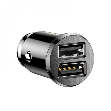 Зарядний пристрій Baseus Grain Car Charger USB-A Black (CCALL-ML01)