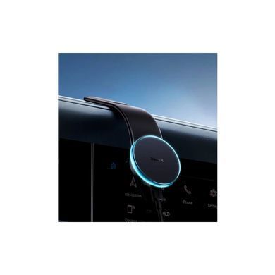 Універсальний автотримач Baseus C02 Pro Series Magnetic Wireless Charging Car Mount Cluster Black (C40156000111-00)