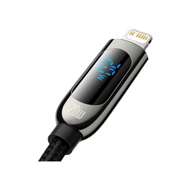 Дата кабель USB-C to Lightning 2.0m CATLSK 20W Display Black Baseus (CATLSK-A01)