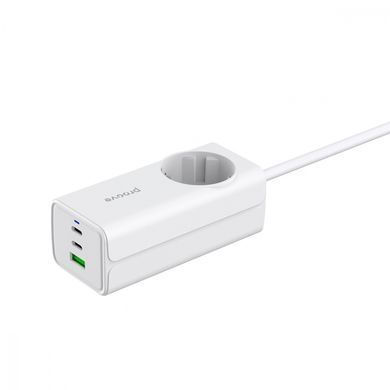 Мережевий фільтр Proove Power Strip PD-02 65W (2 Type-C + 1USB) white
