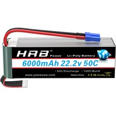 Акумулятор для дрона HRB_ Lipo 6s 22.2V 6000mAh 50C Battery (HR-6000MAH-6S-50C-XT90)