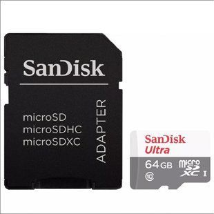 Карта пам'яті SanDisk 64GB microSD Class 10 UHS-I Ultra (SDSQUNS-064G-GN3MA)