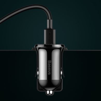 Зарядний пристрій Baseus Grain Pro Car Charger (Dual USB 4.8A ) USB Black (CCALLP-01)
