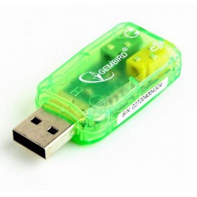 Перехідник USB2.0-Audio GEMBIRD (SC-USB-01)