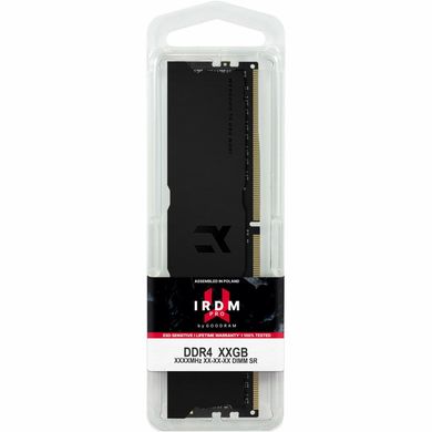 Модуль пам'яті для комп'ютера DDR4 32GB (2x16GB) 3600 MHz Iridium Pro Deep Black Goodram (IRP-K3600D4V64L18/32GDC)
