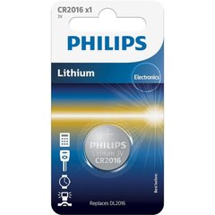 Батарейка PHILIPS CR2016 Lithium (CR2016/01B)