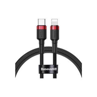 Дата кабель USB-C to Lightning 1.0m Cafule PD 20W red+black Baseus (CATLKLF-91)