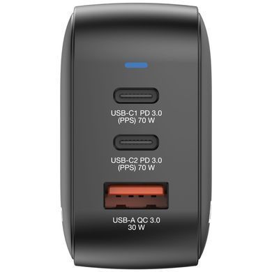 Зарядний пристрій Verbatim MiniGaN 70 W 3 ports (2xUSB-C/1xUSB-A) (32229)