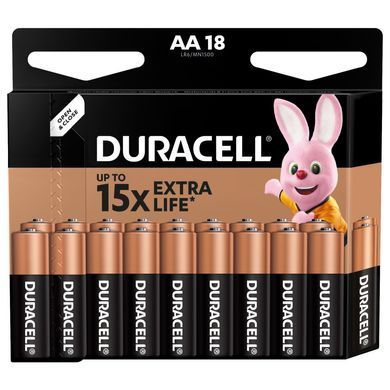 Батарейка Duracell AA MN1500 LR06 * 18 (5000394107519 / 5006192)